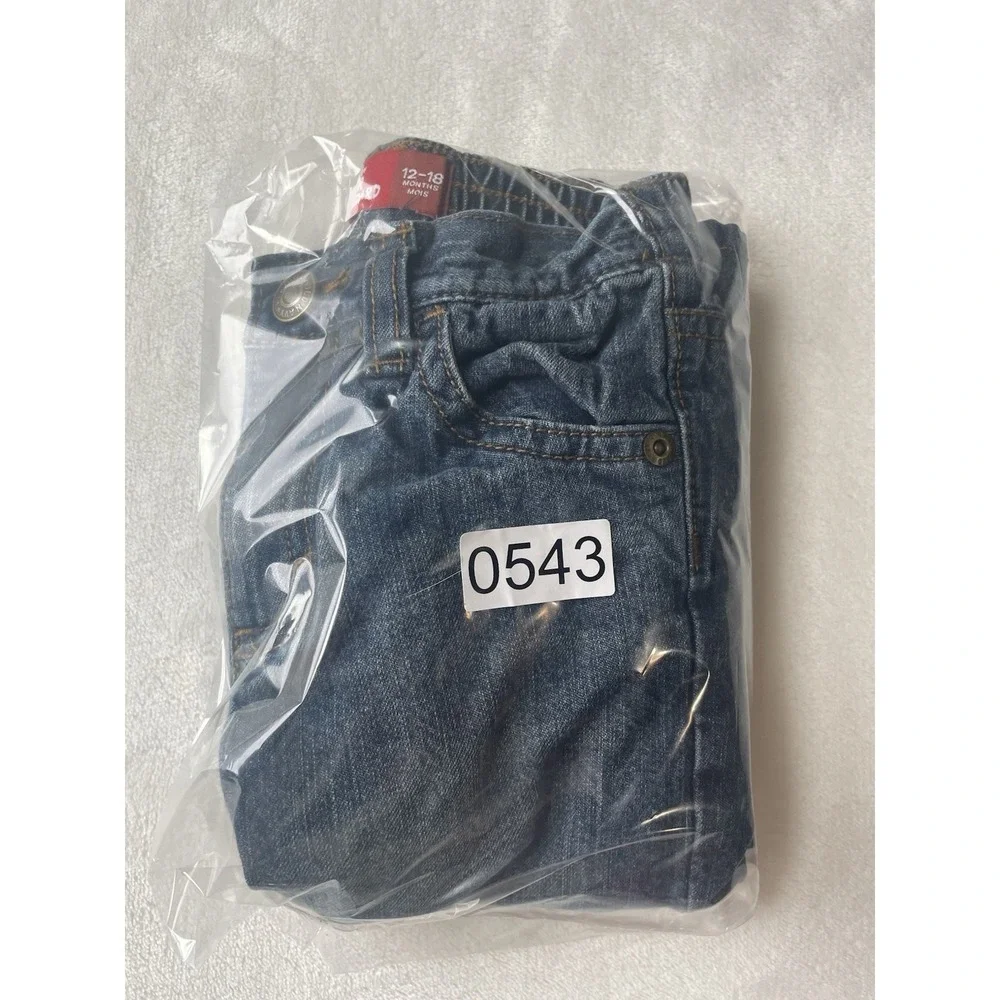 Old Navy 100% Cotton Baby Boy Regular Standard 12-18 Month Warm Lined Jean Pants